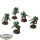 Space Marines - 5x Assault Intercessors with Jump Packs - teilweise bemalt