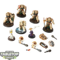 Dark Angels - 5x Deathwing Knights - bemalt