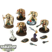 Dark Angels - 5x Deathwing Knights - bemalt