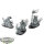 Flesh-eater Courts - 3x Morbheg Knights - teilweise bemalt