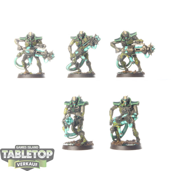 Necrons - 5 Immortals - bemalt
