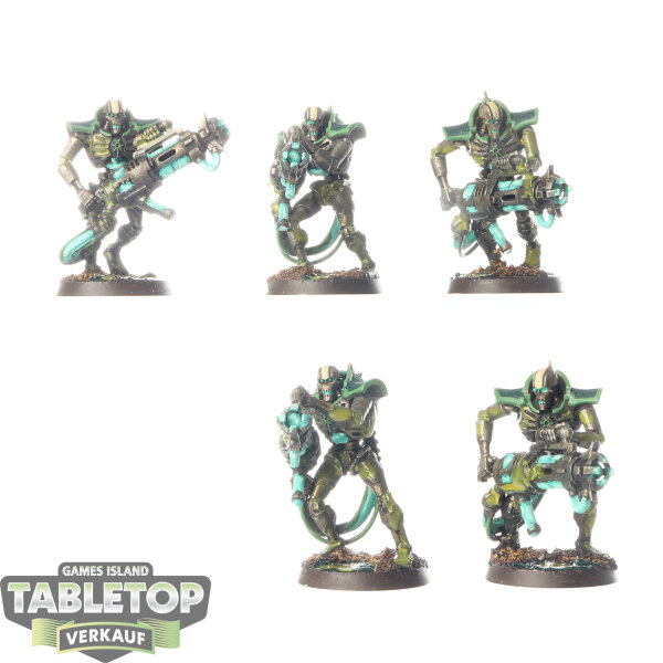 Necrons - 5 Immortals - bemalt