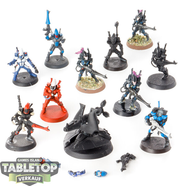 Aeldari - 10 x Guardian Defenders - teilweise bemalt