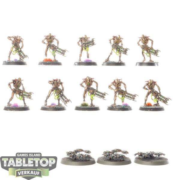 Necrons - 10x Necron Warriors - bemalt