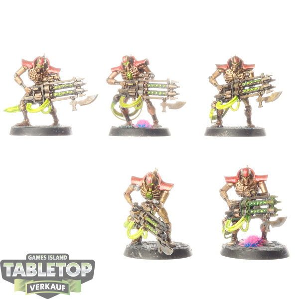 Necrons - 5x Immortals - bemalt