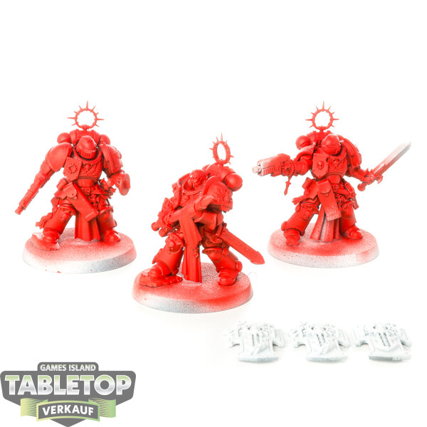 Blood Angels - 3x Bladeguard Veteran Squad - teilweise bemalt