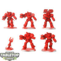 Blood Angels - 5x Terminator Squad - teilweise bemalt