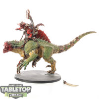 Seraphon - Saurus Oldblood on Carnosaur - bemalt