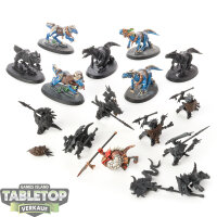 Seraphon - 7 Saurus Knights - teilweise bemalt