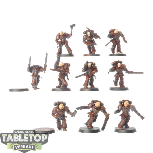 Blood Angels - 10 Assault Intercessor Squad - bemalt