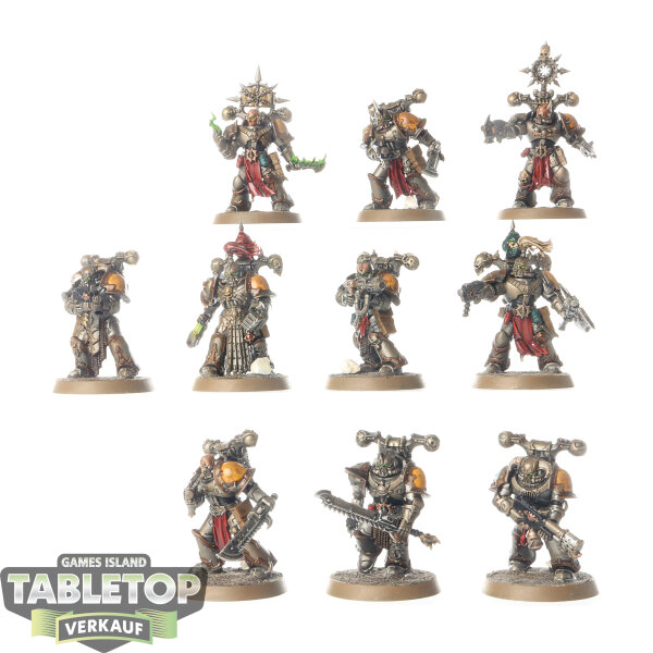 Chaos Space Marines - 10 Legionaries - bemalt