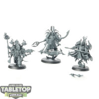 Thousand Sons - 3 Exalted Sorcerers - unbemalt