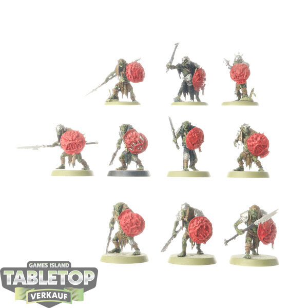 Orruk Warclans - 10 Gutrippaz - teilweise bemalt