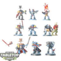Space Wolves - 9 Grey Hunters klassisch - teilweise bemalt