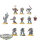 Space Wolves - 10 Grey Hunters klassisch - teilweise bemalt