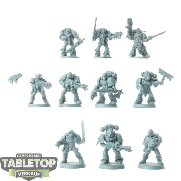 Space Wolves - 10 Grey Hunters klassisch - grundiert