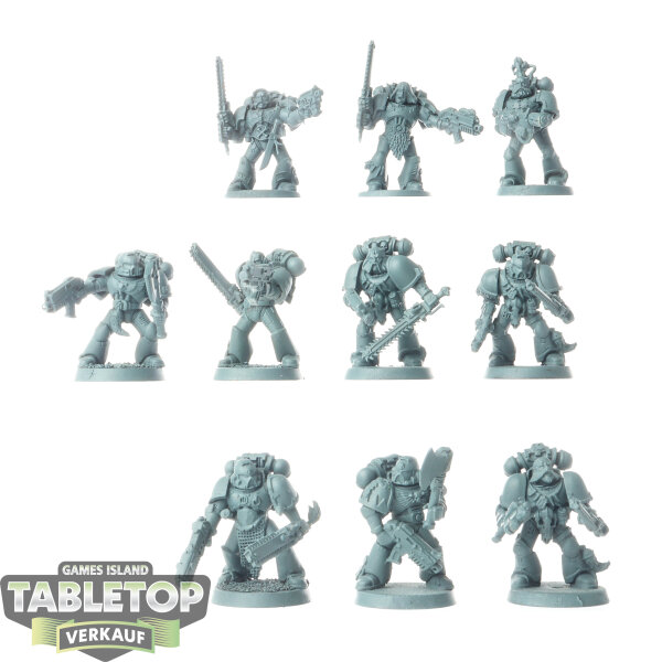Space Wolves - 10 Grey Hunters klassisch - grundiert