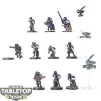 Tau Empire - 10 Fire Warriors Strike Team - teilweise bemalt
