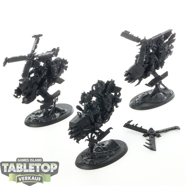 Orks - 3 Deffkoptas - grundiert