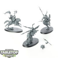 Gloomspite Gitz - 3 x Snarlpack Cavalry - unbemalt
