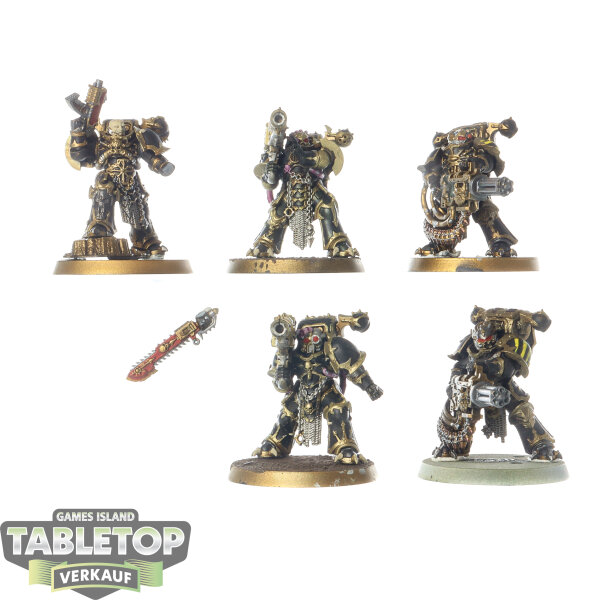 Chaos Space Marines - 5 x Havocs - bemalt