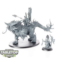 Fyreslayers - Auric Runefather on Magmadroth - unbemalt