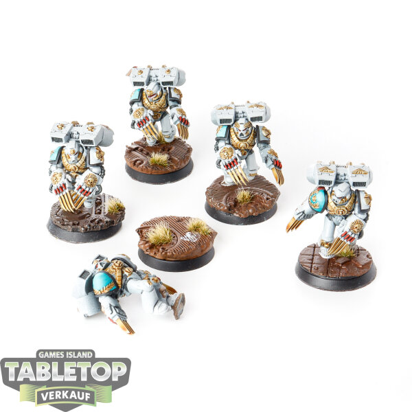 Space Marines - 5x Vanguard Veteran Squad - bemalt