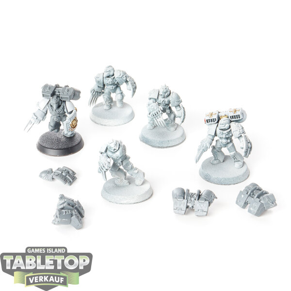 Space Marines - 5x Vanguard Veteran Squad - teilweise bemalt