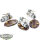 Space Marines - 3x Outriders - bemalt