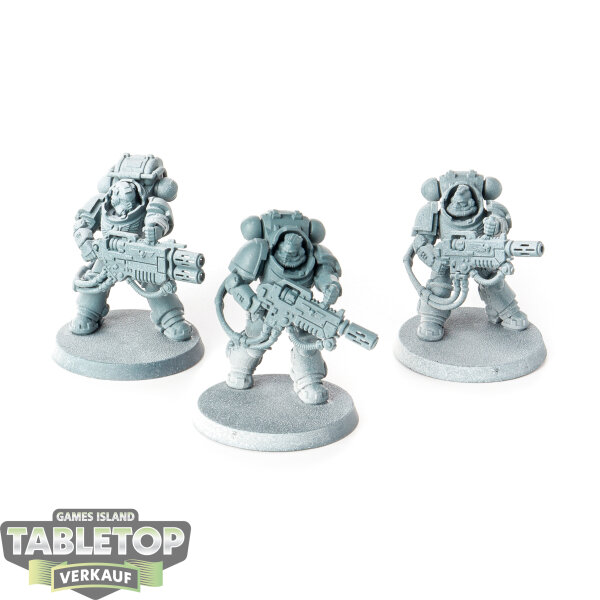 Space Marines - 3x Primaris Eradicators - teilweise bemalt