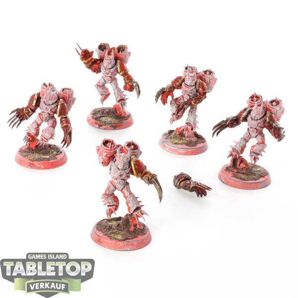 Chaos Space Marines - 5 Warp Talons - teilweise bemalt