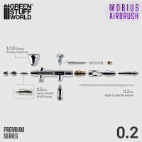 Green Stuff World - Premium Series GHPM-Mobius Airbrush 0.2mm