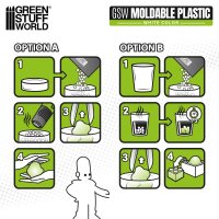 Green Stuff World - Moldable thermoplastic beads - White 100g