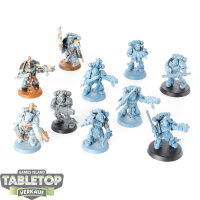 Space Wolves - 10 Grey Hunters classic - teilweise bemalt