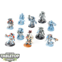 Space Wolves - 10 Grey Hunters classic - teilweise bemalt