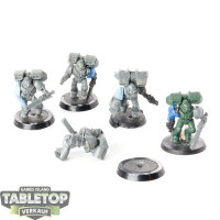 Space Marines - 5 Vanguard Veteran Squad - teilweise bemalt