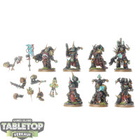 Death Guard - 7x Plague Marines - bemalt
