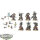 Death Guard - 7x Plague Marines - bemalt
