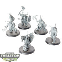 Maggotkin of Nurgle - 5 Putrid Blightkings - unbemalt