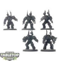 Chaos Knights - 5x Chaos Terminator Squad - grundiert