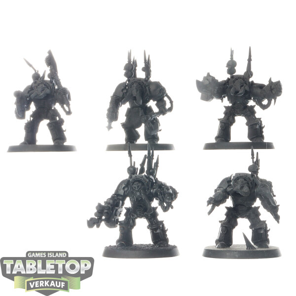 Chaos Space Marines - 5x Chaos Terminator Squad - grundiert