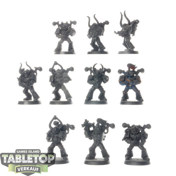 Chaos Space Marines - 10x Chaos Space Marines - klassisch - grundiert