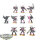 Chaos Space Marines - 10x Chaos Space Marines - klassisch - teilweise bemalt