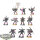 Chaos Space Marines - 10x Chaos Space Marines - klassisch - teilweise bemalt