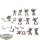 Chaos Knights - 10x Chaos Space Marines - klassisch - teilweise bemalt