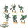 Chaos Space Marines - 5x Chaos Space Marines - klassisch - teilweise bemalt
