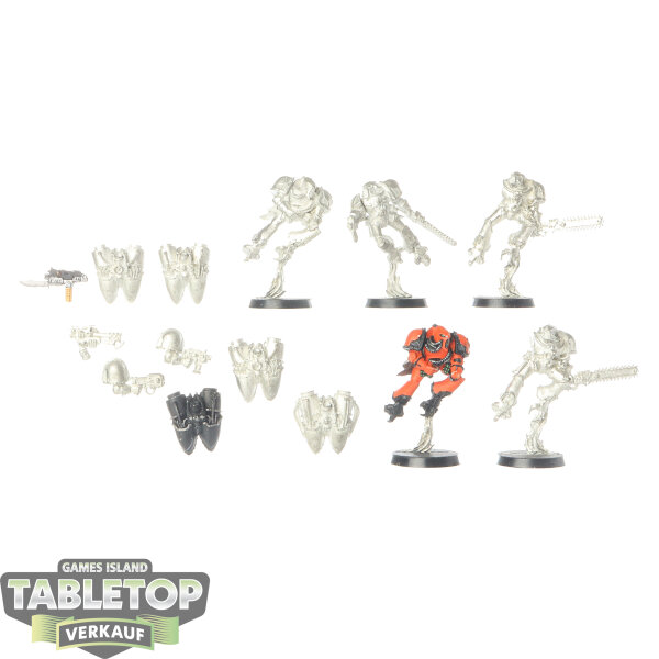 Chaos Space Marines - 5x Raptors - klassisch - teilweise bemalt