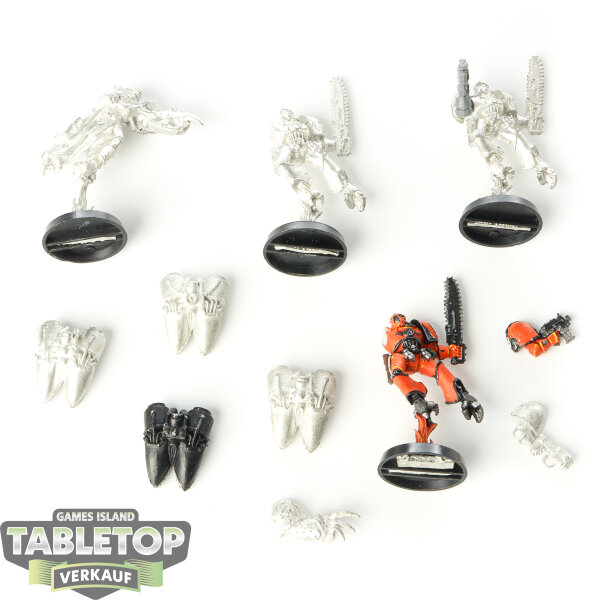 Chaos Space Marines - 4x Raptors - klassisch - teilweise bemalt