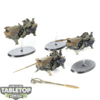 Adeptus Custodes - 3 x Vertus Praetors - teilweise bemalt