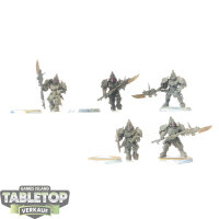 Adeptus Custodes - 5 x Custodian Guard - teilweise bemalt